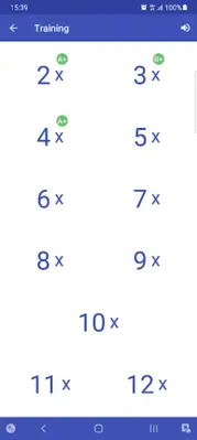 Multiplication Table. Axiom android App screenshot 2